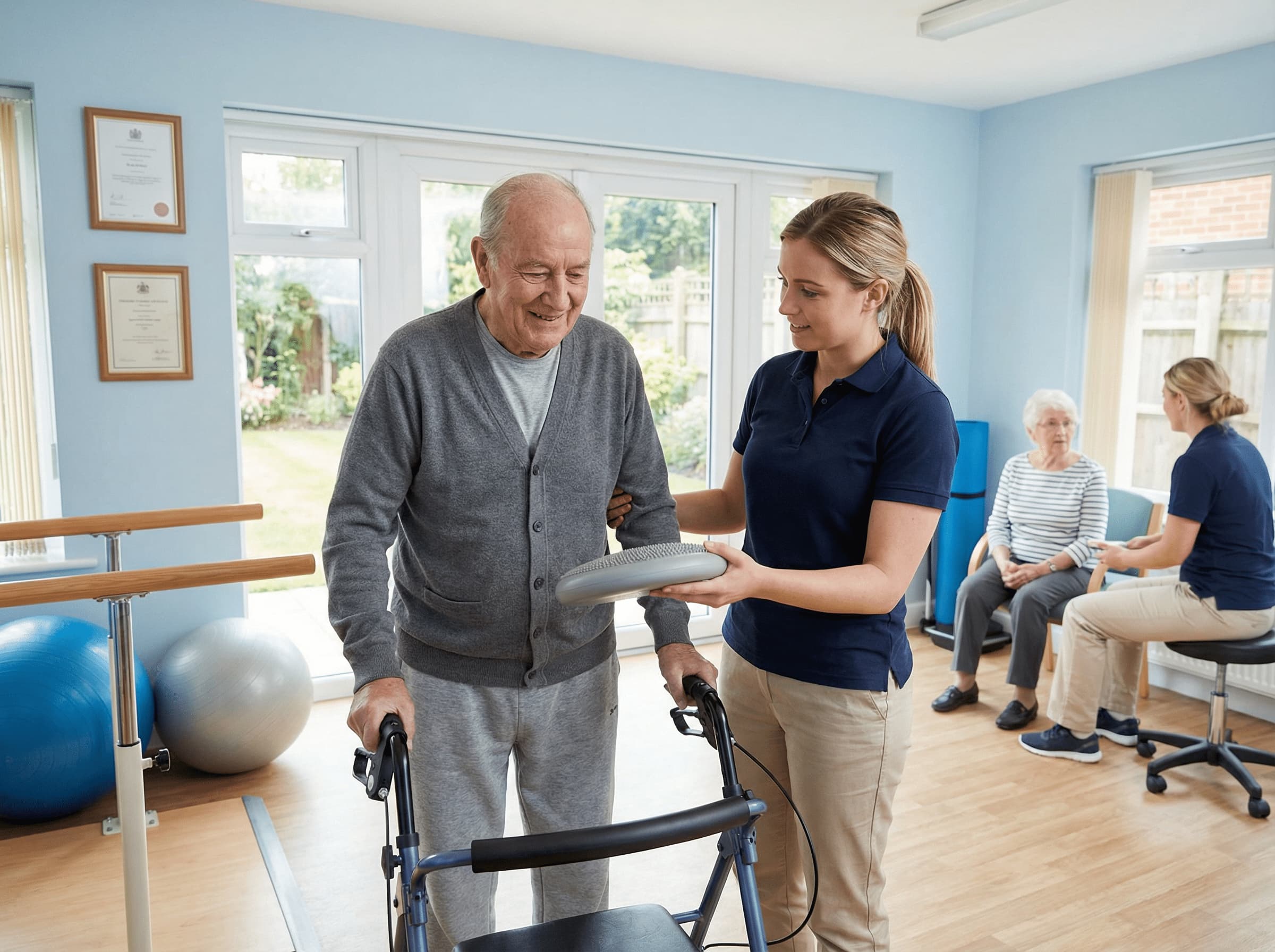 Kinésithérapie Gériatrique - Prévention chutes personnes âgées Bruxelles